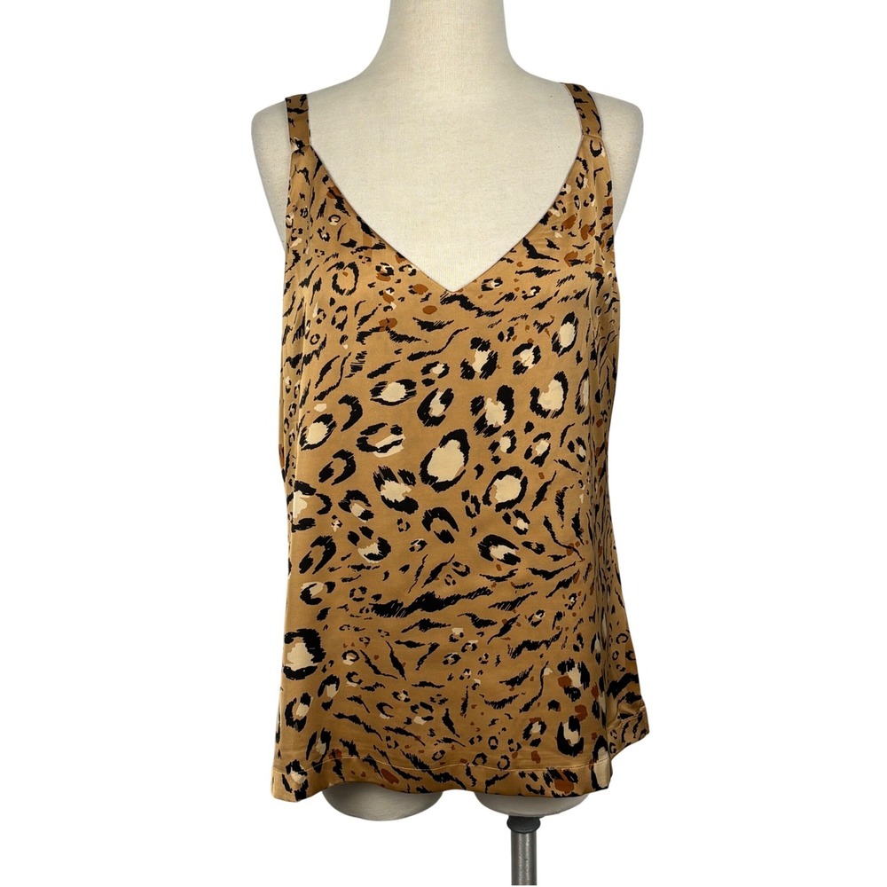 Reversible Leopard Print Tank Top Womens L‎ XL Animal Print Cami 2-in-1